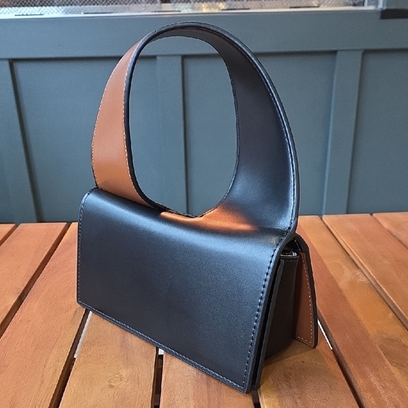 Unique Black and Brown Bag - Picture 2 of 7